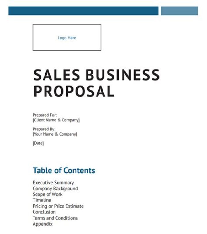 How do you write a business proposal?
