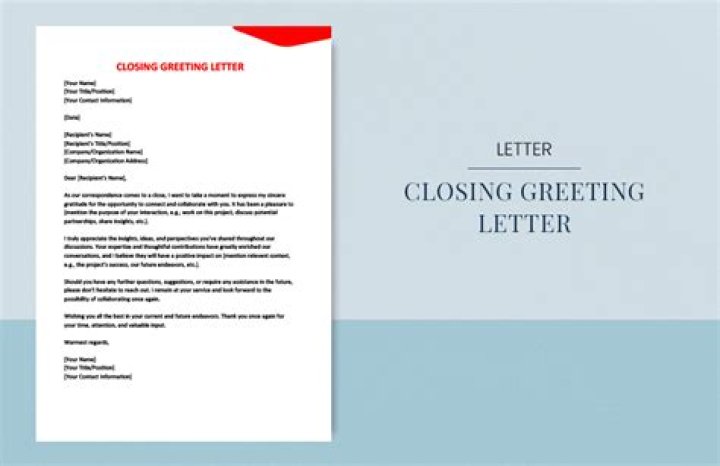 What closing should I use in a business letter?
