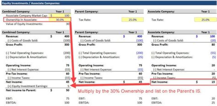 Where do you put investments on the income statement?